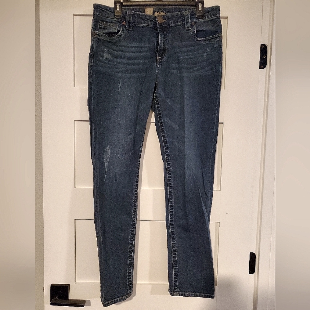 EUC Kut from the Kloth Distressed Bootcut Jeans 14